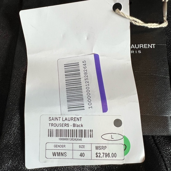 Saint Laurent Leather Bermuda Shorts – Black – EU 40 – NWT - Picture 4 of 11